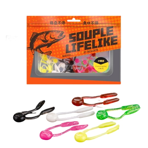 NANMELX Multipacks Soft Artificial Baits Realistic Motion Worms Lures Light weight Various Color Available