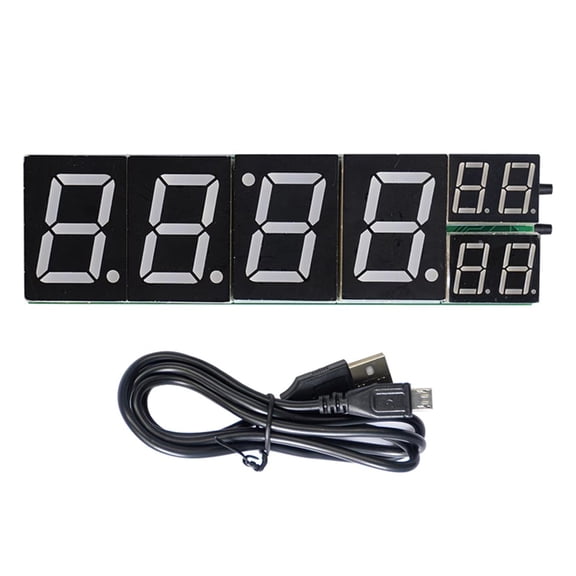 NANMELX Mutual 8 Digit Digital Tube Clock set Multifunction 8 Digit Digital Clock 2 Typ