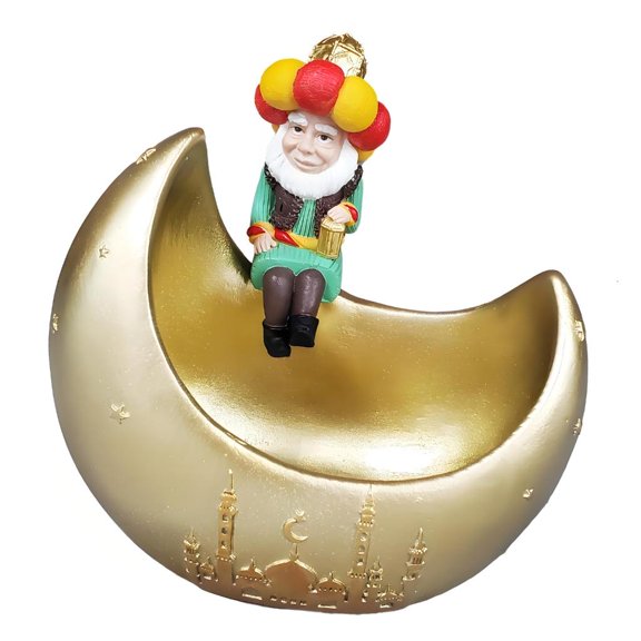 NANMELX Ramadans Eid Home Decoration Middle Eastern Man Statue Islamic Eid Mubarak Decors