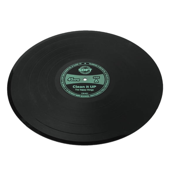 NANMELX Retro Vinyl Record Coaster Placemat Round Heat Resistant Silicone Drink Mat Home Table Tea Coffee Cup Pad