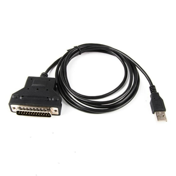 NANMELX USB to DB25 25Pin 25-Pin RS232 Male Connection Cable for Old Printers and Machine Tools Stable Data Transmission