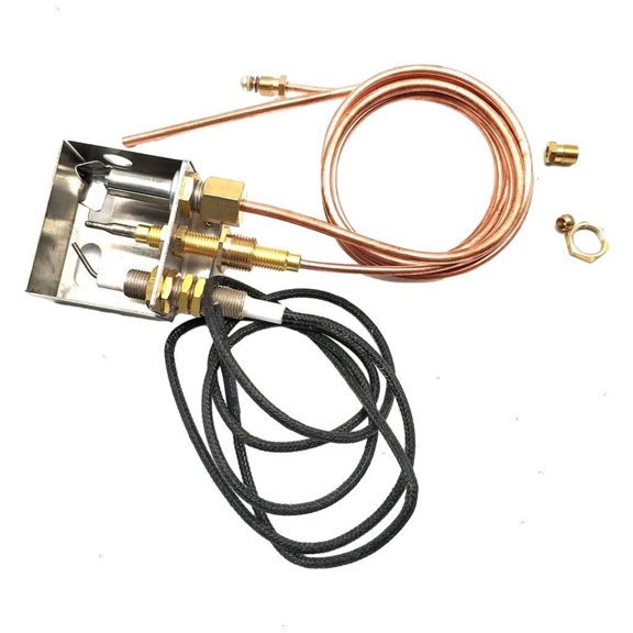 NANMELX Versatile Fire Pit Igniter Kit Pilots Burners Assembly with Brass Screws Ensuring Safe Stable Flames for Propane Igniter