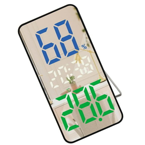 NANMELX Vertical Digital Table Clock with Large Number, Temperature and Date Function