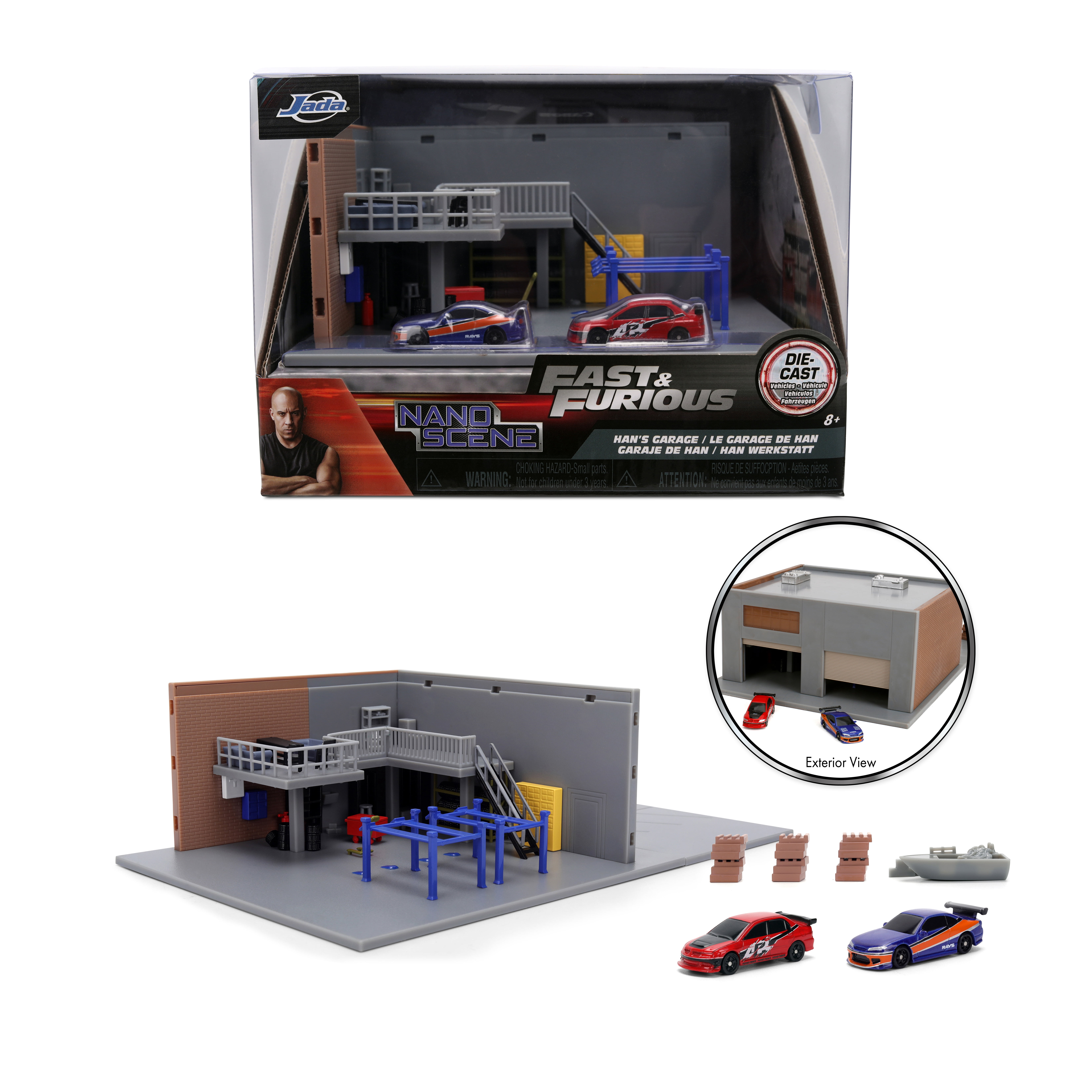 Jada Toys NANO HWR FF Die‑Cast Vehicle Han’s Garage