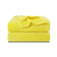 thumbnail image 1 of NANPIPER Fleece Blanket Cozy Fluffy Throw for Bed Yellow,60"X80", 1 of 6
