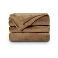 thumbnail image 1 of NANPIPER King Size Blanket Luxury Warm Microfiber for Bed Coffee Brown,90"X108", 1 of 6