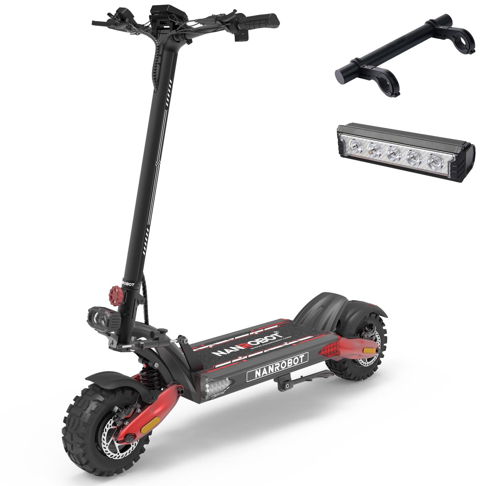 NANROBOT LS7+72V Electric Scooters Adults 6000W Dual Motor Fast 75mph & 85 Miles Foldable Sport Commuter EScooter 300lbs Load with Suspension