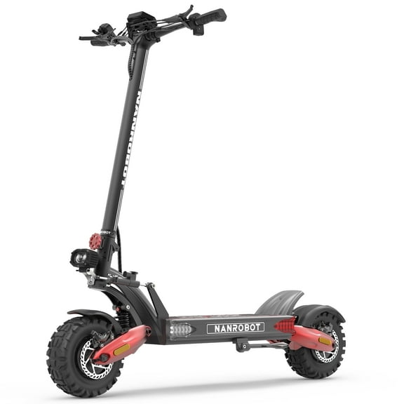 NANROBOT LS7+72V Electric Scooters Adults 6000W Dual Motor Fast 75mph & 85 Miles Foldable Sport Commuter  EScooter 300lbs Load with Suspension