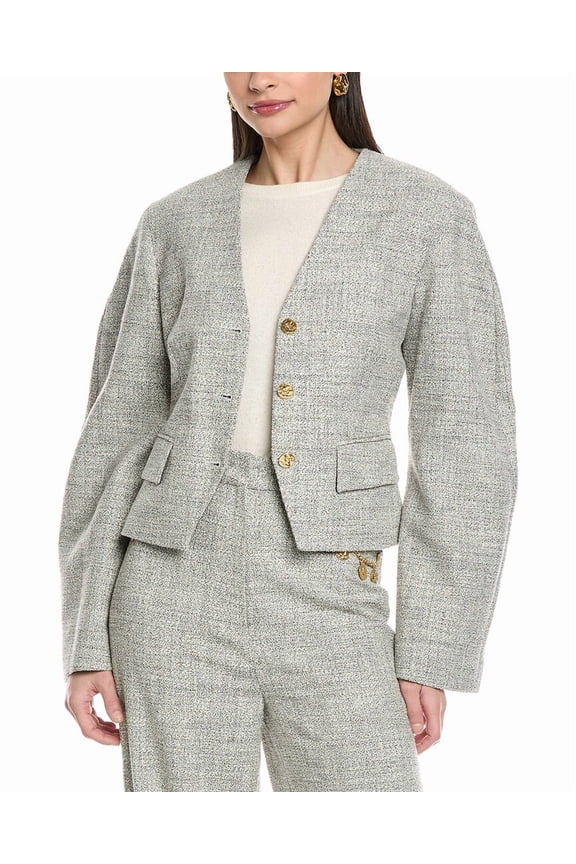 womens Kiyo Blazer, l, Black