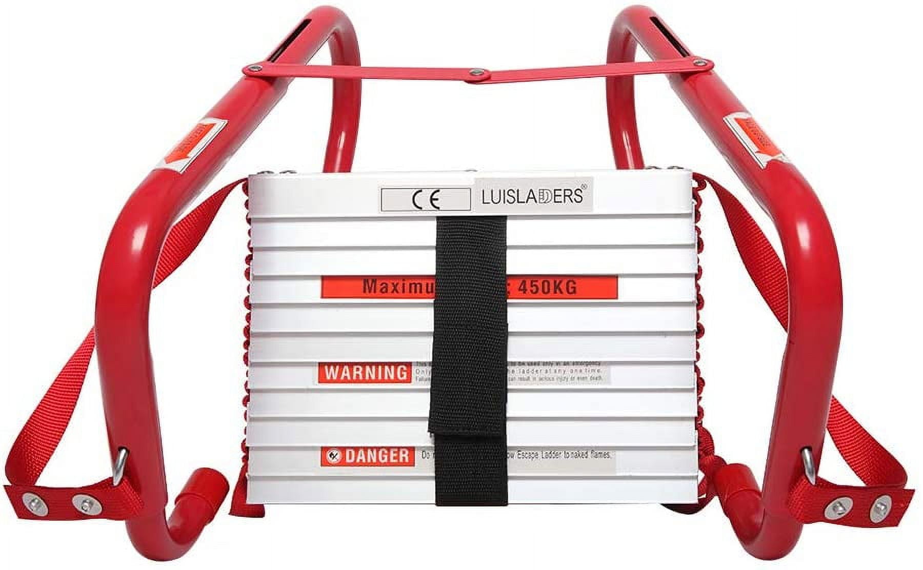 NANYUN Fire Escape Ladder 3 Story with AntiSkid Rungs Portable