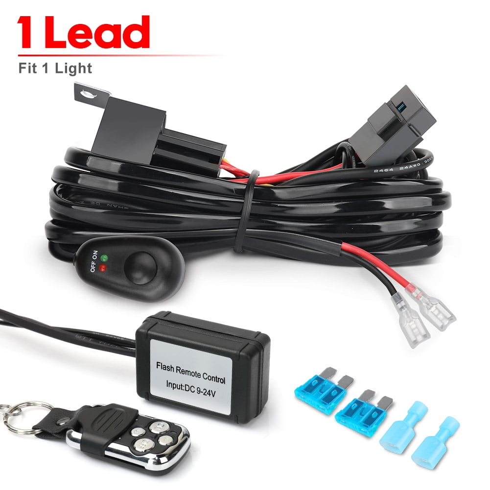 NAOEVO LED Light Bar Remote Switch 12v 40A Relay 180 300W Wiring