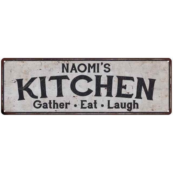 NAOMI's Kitchen Rustic Chic Decor Gift 6x18 Sign 106180051149