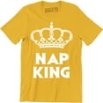 thumbnail image 1 of NAP KING Funny Rude Joke Fathers Day Dad Gift Idea Present Top Mens Tee Shirt, 1 of 4