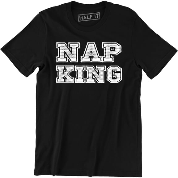 NAP KING Mens Hipster Funny Gift London style Retro Slogan Men T-Shirt