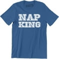 thumbnail image 1 of NAP KING Mens Hipster Funny Gift London style Retro Slogan Men T-Shirt, 1 of 4