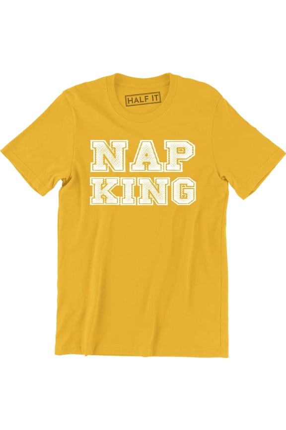 NAP KING Mens Hipster Funny Gift London style Retro Slogan Men T-Shirt