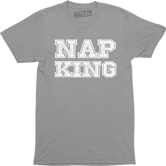 NAP KING Mens Hipster Funny Gift London style Retro Slogan Men T-Shirt