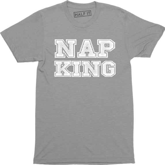 NAP KING Mens Hipster Funny Gift London style Retro Slogan Men T-Shirt