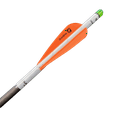 thumbnail image 1 of NAP Quickspin Orange and White 3 inches Archery Fletch 3 pack, 1 of 6