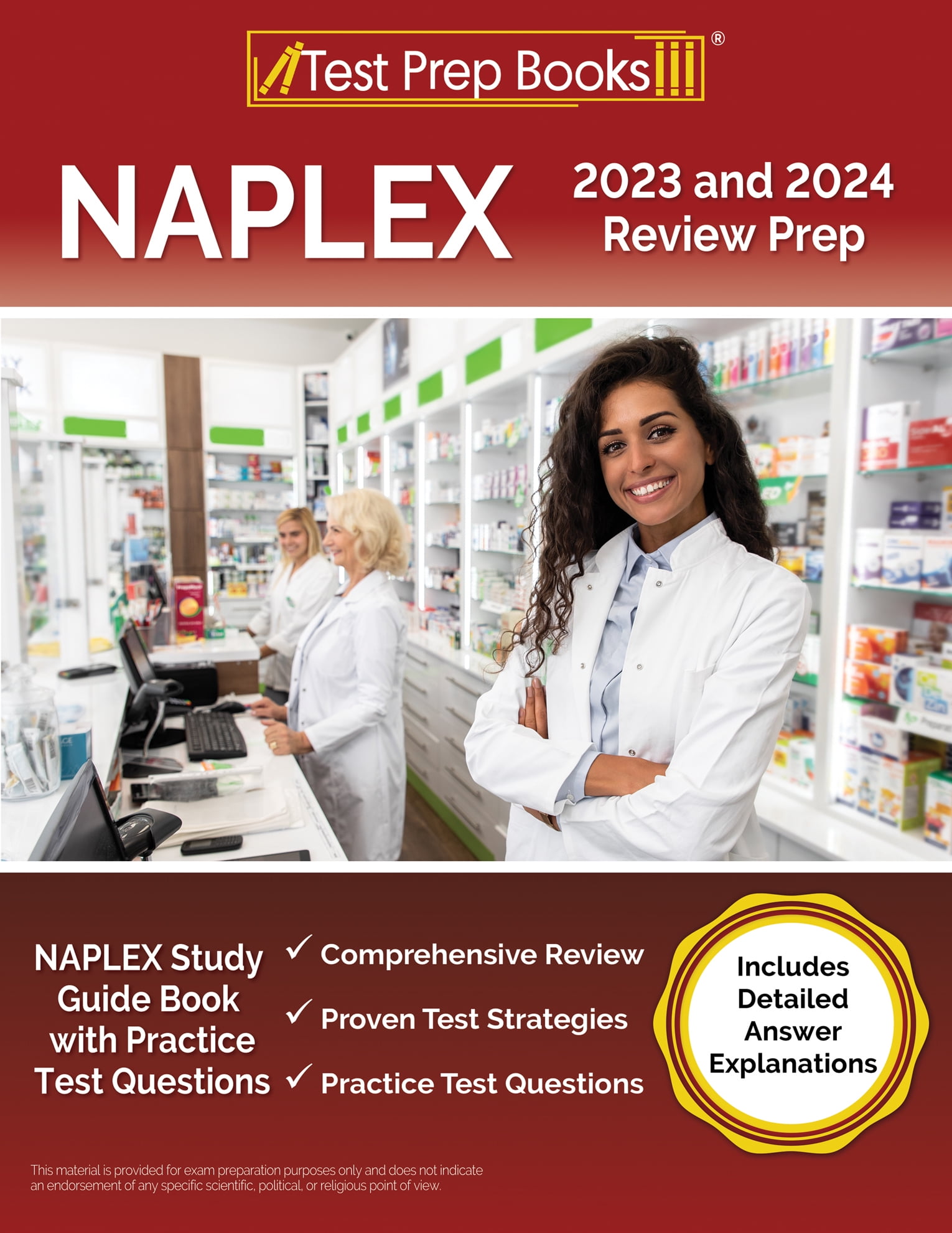 NAPLEX 2023 and 2024 Review Prep NAPLEX Study Guide Book with Practice