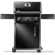 Napoleon Rogue 425 3-Burner Propane Gas Grill in Black with Cast Iron Cooking Grids