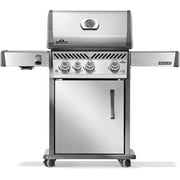 Napoleon Rogue PRO 425 3-Burner Propane Gas Grill with Infrared Side Burner in Stainless Steel