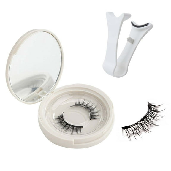 NAQEHNV Magnetic Lashes, Reusable Magnetic Eyelashes False Eyelashes, MagneticEye Lashes with Applicator, MagneticLashes Natural Look, No Glue Needed Easy to Wear and Remove
