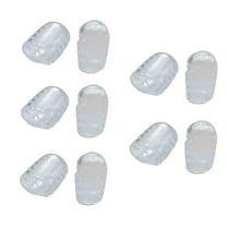 NAQEHNV Silicone Toe Protectors 10Pcs, Gel Anti-Friction Toe Protector Breathable Toe Caps Guards for Men Women, Soft Clear Little Toe Covers Silicone Toe Sleeves for Corns