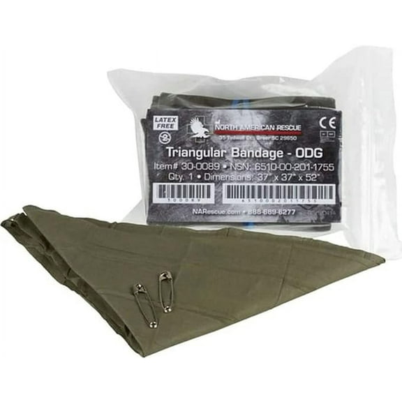NAR Triangular Bandage W/ 2 PINS - OD Green