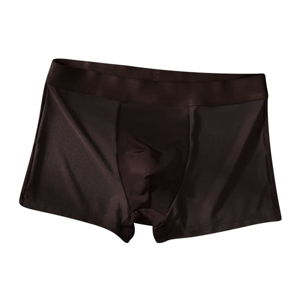 NARABB Men's Soft Underwear Breathable Ice Silk Thin Style Traceless Boxers Business Breathable Summer Comfortable Boxers
