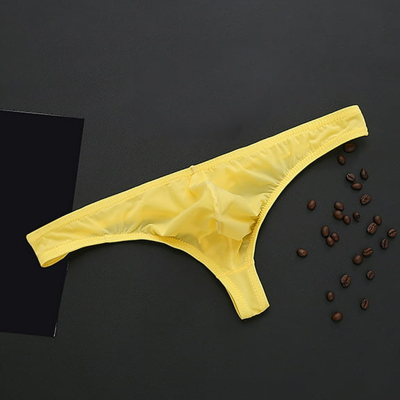 NARABB Men's Underwear Panties Sexy Thong Shorts Raised Underwear Ice Silk T Underwears