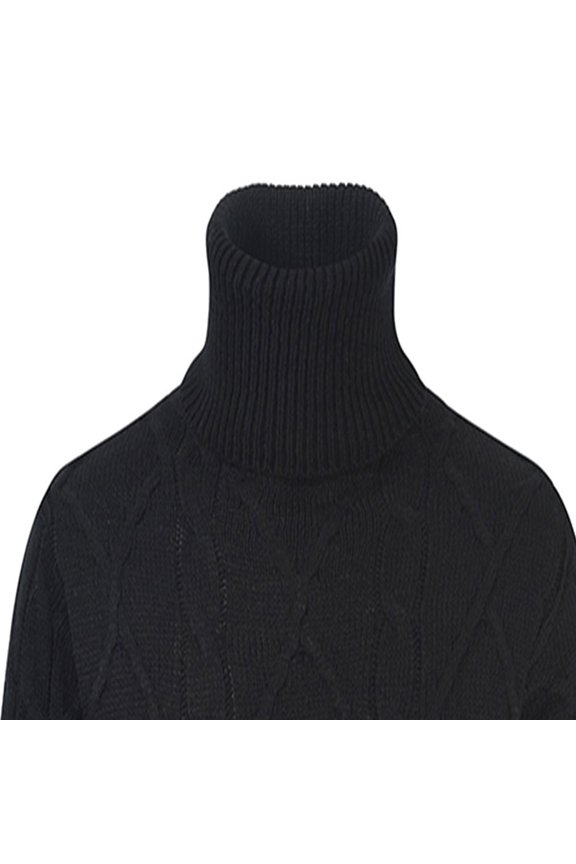 Winter High Neck New Leisure Trend Solid Color Men's Sweater