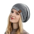 thumbnail image 1 of NARABB Women Winter/Spring Crochet Hat Cap Windproof Warm Tie-dye Gradient Print Hat Cold Hat, 1 of 3