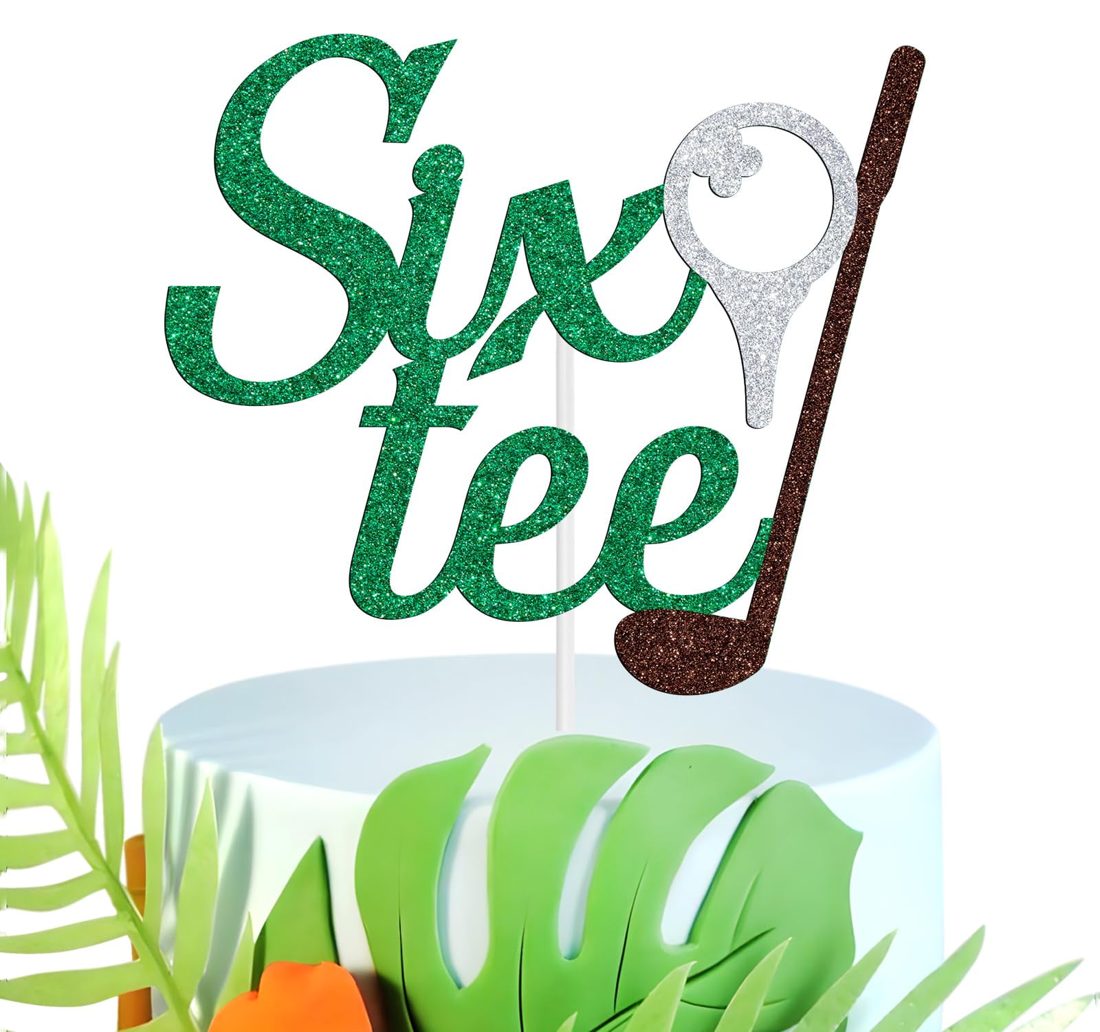 NARLOPI Golf Six-tee Cake Topper,Golf 60th AIS1 Birthday Decoration ...