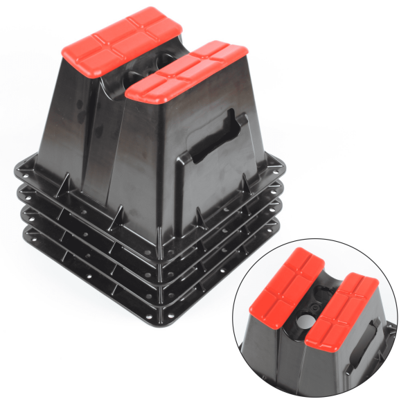 NARPES-1 Set of 4PCS Pontoon Storage Blocks with Rubber Pad Protection Heavy-Duty Support for Pontoon for Boat Storage