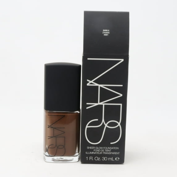 Nars Sheer Glow Foundation Dark 5 Zambie 1.0oz/30ml New With Box