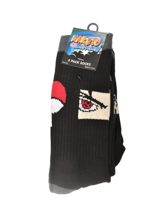 NARUTO SHIPPUDEN 5 PACK SOCKS ONE SIZE FITS