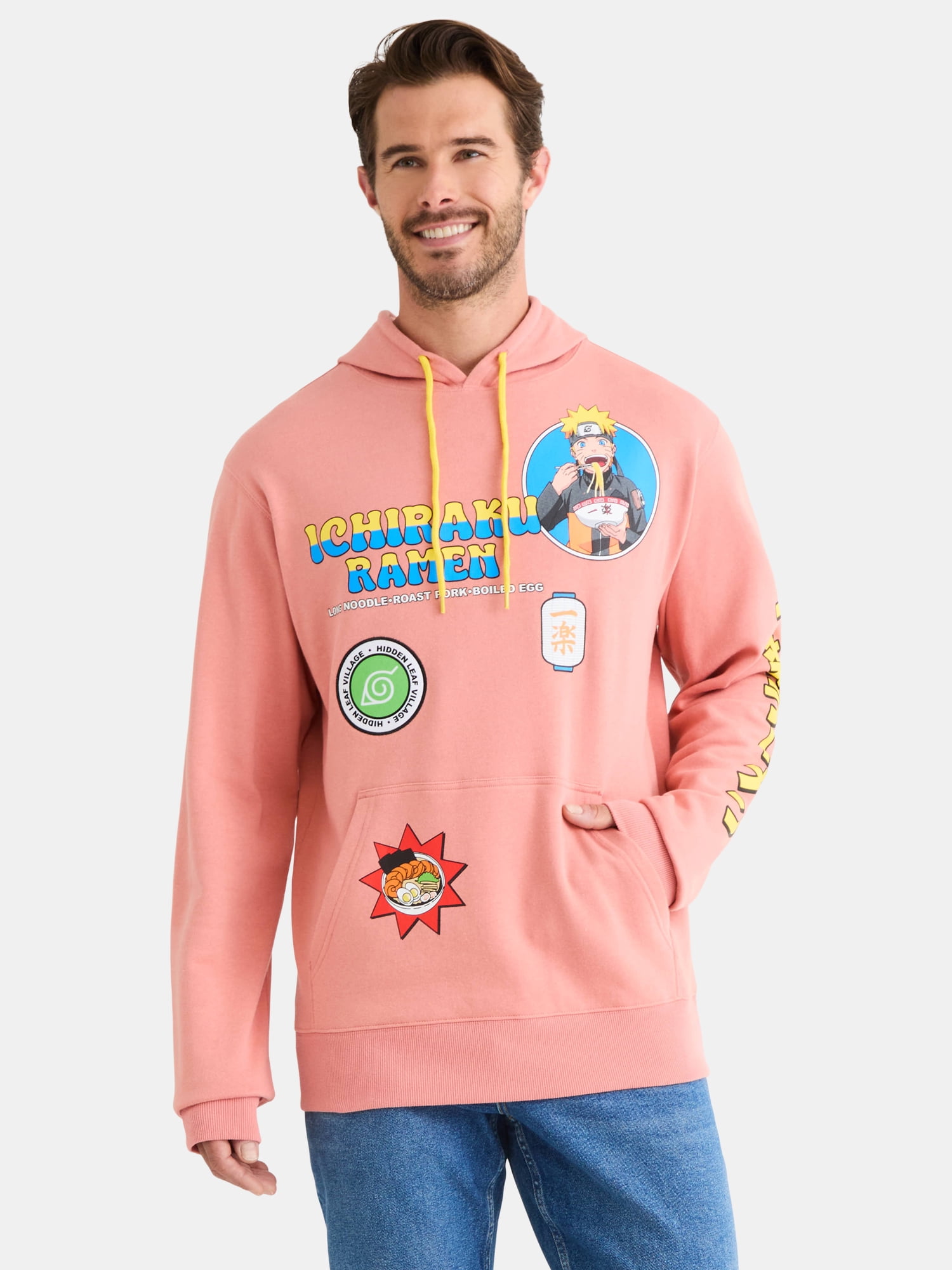 Naruto Men's & Big Men's Graphic Hoodie with Long Sleeves, Sizes XS-3XL