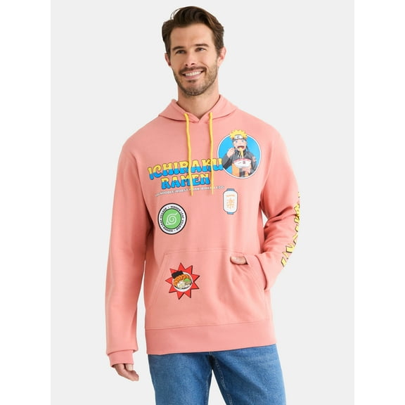 Naruto Men's & Big Men's Graphic Hoodie with Long Sleeves, Sizes XS-3XL