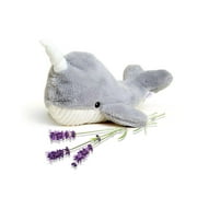 NARWHAL Warmies Cozy Plush قابل للتدفئة لافندر معطر محشو بالحيوان