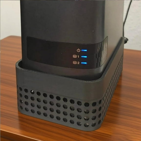 NAS Cooling Fan Base for WD My Cloud EX2 Ultra, Active Cooling System with 80mm USB-C Fan, Hard Drive Temperature Reducer for Enhanced Storage Performance