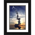 thumbnail image 1 of NASA 13x18 Black Ornate Wood Framed with Double Matting Museum Art Print Titled - Discovery Launch 1999, 1 of 4