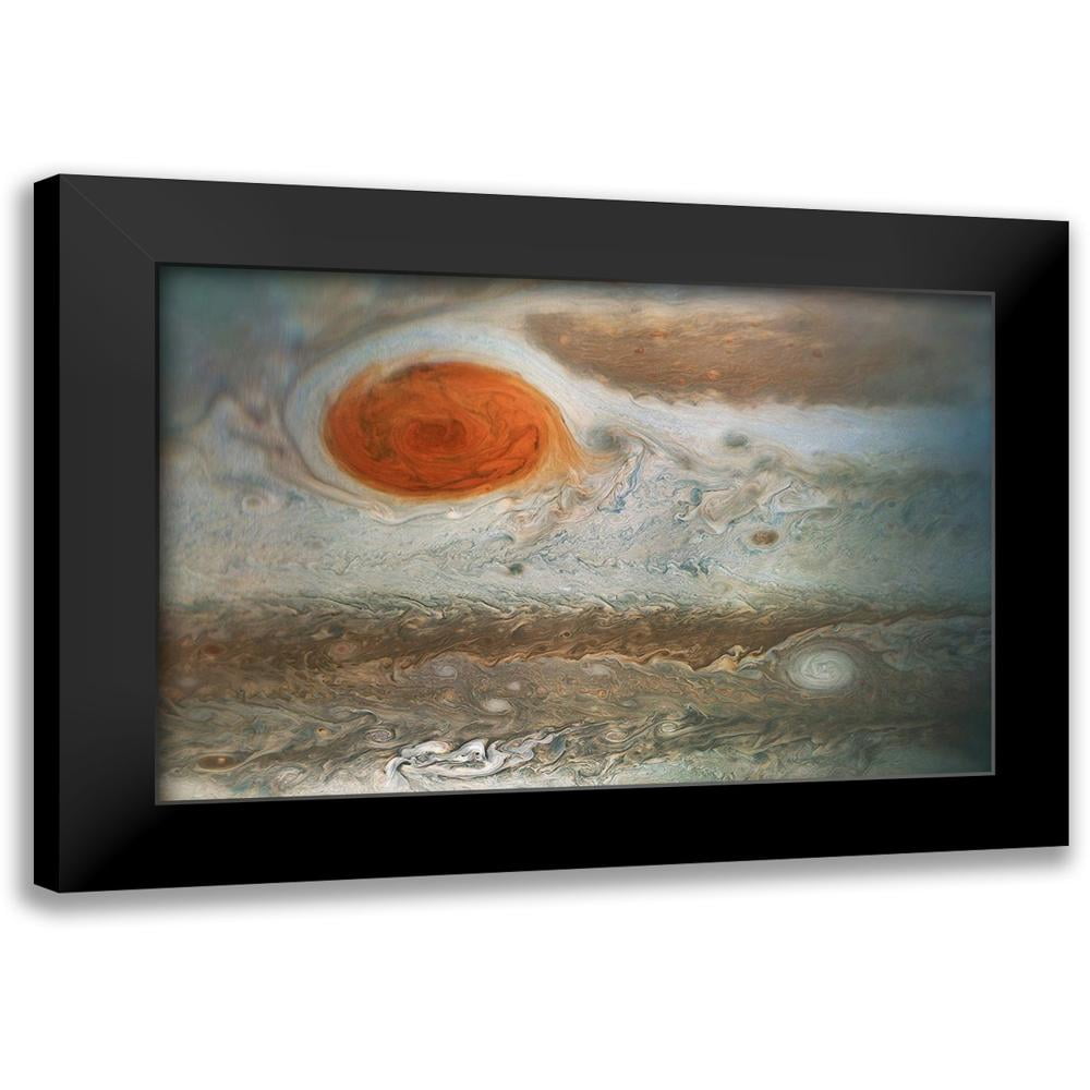 NASA 14x11 Black Modern Framed Museum Art Print Titled - Jupiters Great ...