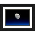 thumbnail image 1 of NASA 14x11 Black Ornate Wood Framed with Double Matting Museum Art Print Titled - Moonset Viewed From the International Space Station, 1 of 4
