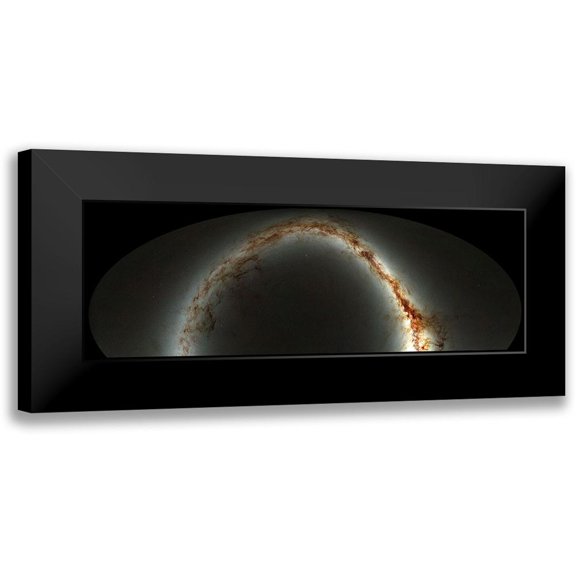 NASA 14x7 Black Modern Framed Museum Art Print Titled - Pan-STARRS Sky Survey