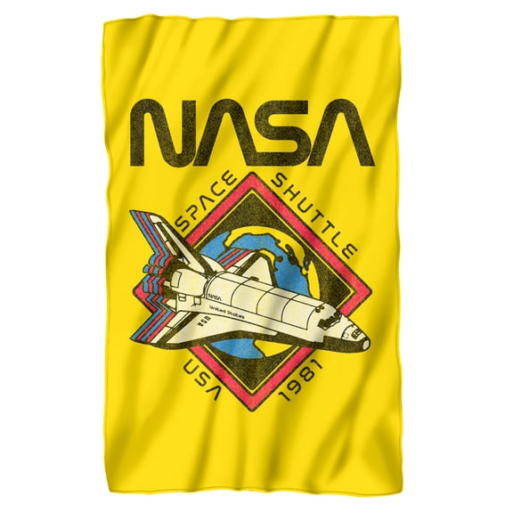 NASA 1981 Fleece Blanket 36' x 58'