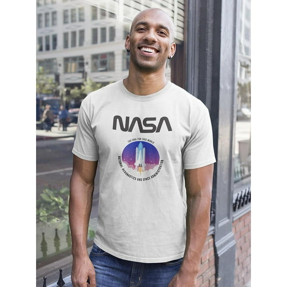NASA 2 Cool For This World Men T-Shirt, Male 3X-Large