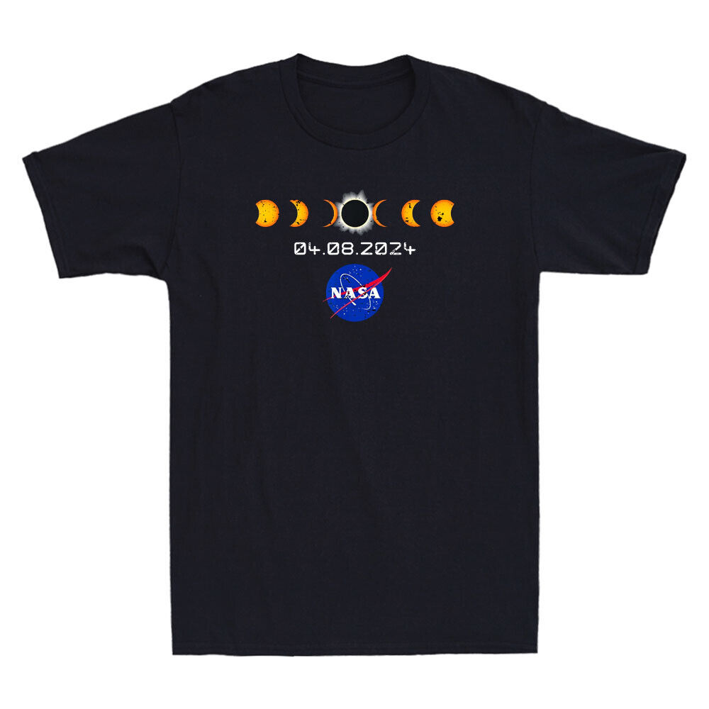 NASA 2025 Total Solar Eclipse 2025 Totality 04.08.24 Vintage Men's