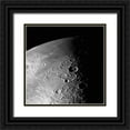thumbnail image 1 of NASA 26x26 Black Ornate Wood Framed with Double Matting Museum Art Print Titled - Moon - North Pole, 01/29/1996, 1 of 4