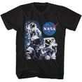 thumbnail image 1 of NASA 3 Astronauts And Meatball Logo Black Adult T-Shirt Xlt, 1 of 2